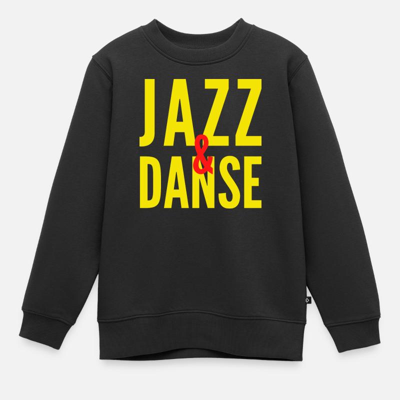 JAZZ et DANSE - Sweat Premium enfant bio - noir