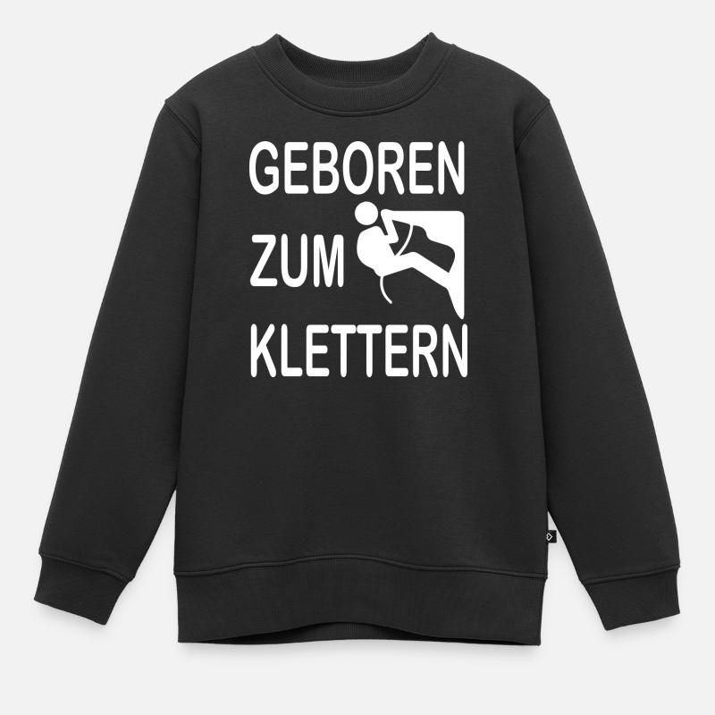 climbing - Kinder Premium Organic Sweatshirt - Schwarz