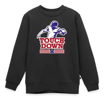 Touch down american dream - Kinder Premium Organic Sweatshirt - Schwarz - Vorne - AI Model Kid Female (0cm)