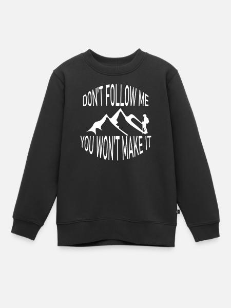 Escalade - Sweat Premium enfant bio - noir