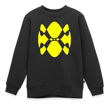 Spirogramme - Sweat Premium enfant bio - noir - Devant - AI Model Kid Female (0cm)