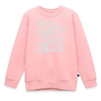 Vous pouvez être gentil - Sweat Premium enfant bio - rose - Devant - AI Model Kid Female (0cm)