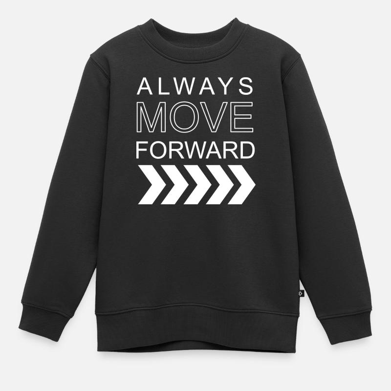 AlwaysMoveForward - Kinder Premium Organic Sweatshirt - Schwarz