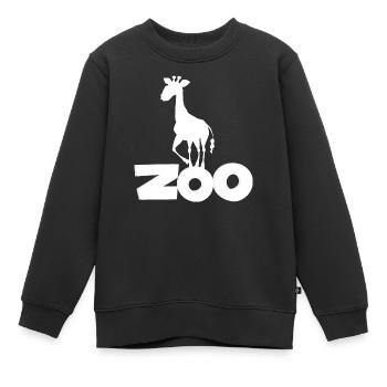 Safari Zoo Animal Safari Zoo - Sweat Premium enfant bio - noir - Devant - AI Model Kid Female (0cm)