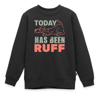 HEUTE WAR ER LUSTIG - Kinder Premium Organic Sweatshirt - Schwarz - Vorne - AI Model Kid Female (0cm)