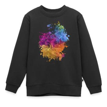 Kunst - Kinder Premium Organic Sweatshirt - Schwarz - Vorne - AI Model Kid Female (0cm)
