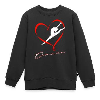 Dance - Kinder Premium Organic Sweatshirt - Schwarz - Vorne - AI Model Kid Female (0cm)