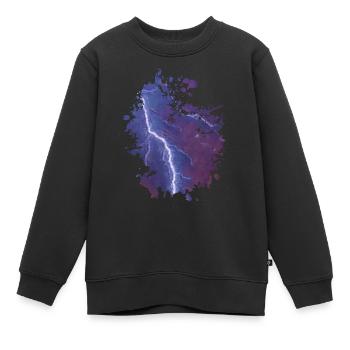 Blitz - Kinder Premium Organic Sweatshirt - Schwarz - Vorne - AI Model Kid Female (0cm)