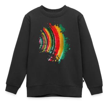 Farbe - Kinder Premium Organic Sweatshirt - Schwarz - Vorne - AI Model Kid Female (0cm)