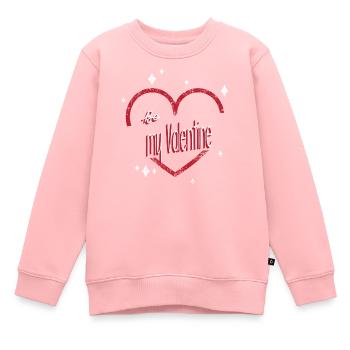 Be my valentine - Sweat Premium enfant bio - rose - Devant - AI Model Kid Female (0cm)
