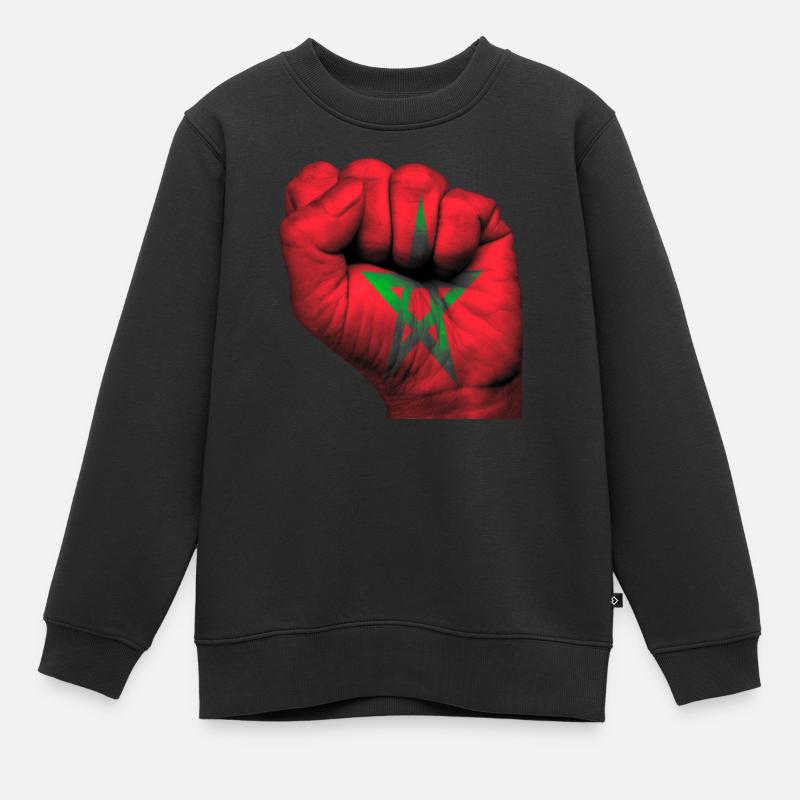 Fist Maroc - Sweat Premium enfant bio - noir