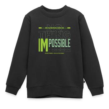 RIEN D’IMPOSSIBLE - Sweat Premium enfant bio - noir - Devant - AI Model Kid Female (0cm)