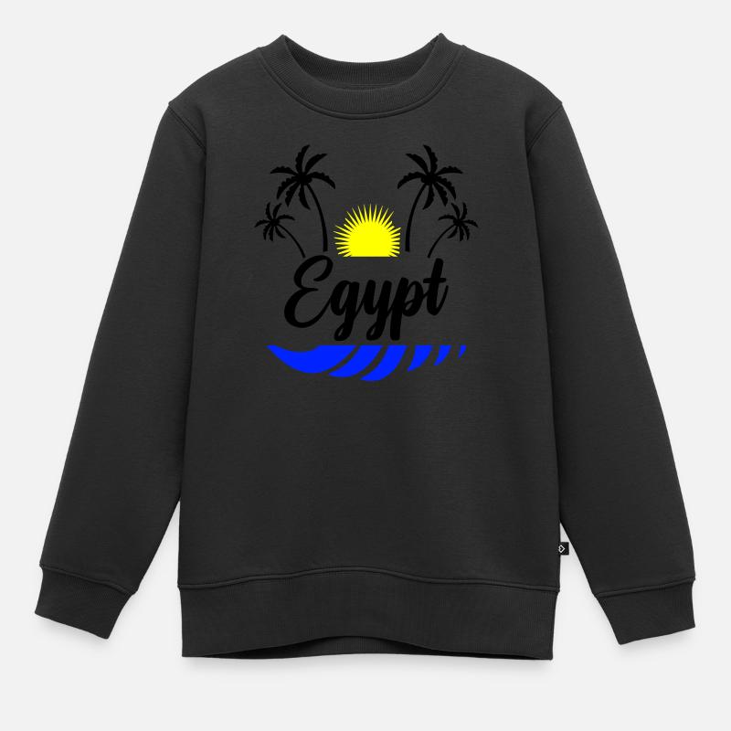 Égypte - Sweat Premium enfant bio - noir