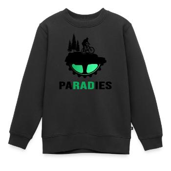 VTT VTT selle solide descente - Sweat Premium enfant bio - noir - Devant - AI Model Kid Female (0cm)