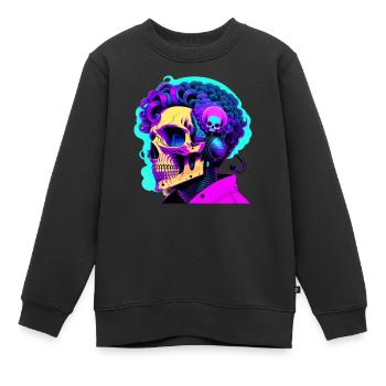 Musik bis zum Tod - Kinder Premium Organic Sweatshirt - Schwarz - Vorne - AI Model Kid Female (0cm)