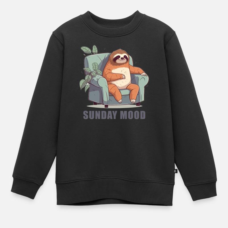 Ambiance du dimanche - Sweat Premium enfant bio - noir