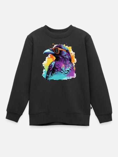 Meister Rabe - Kinder Premium Organic Sweatshirt - Schwarz