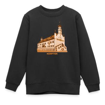 Hôtel de ville de Kempten, Allgäu, Souabe, Bavière - Sweat Premium enfant bio - noir - Devant - AI Model Kid Female (0cm)