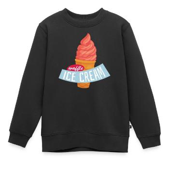 Sommer - Kinder Premium Organic Sweatshirt - Schwarz - Vorne - AI Model Kid Female (0cm)