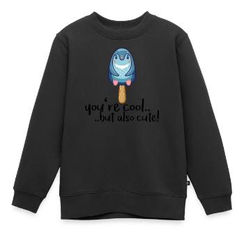 Vogel - Kinder Premium Organic Sweatshirt - Schwarz - Vorne - AI Model Kid Female (0cm)