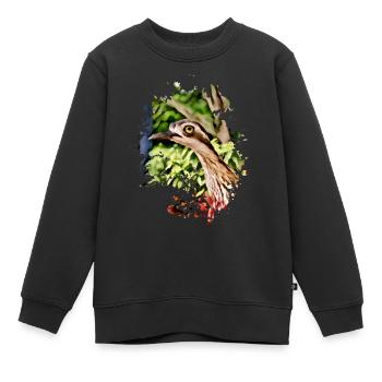Komischer Vogel - Kinder Premium Organic Sweatshirt - Schwarz - Vorne - AI Model Kid Female (0cm)