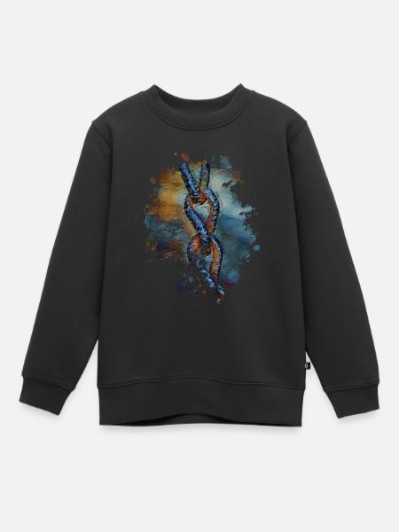 Kette - Kinder Premium Organic Sweatshirt - Schwarz