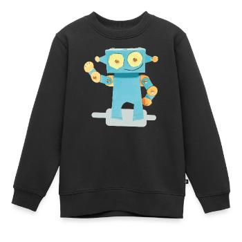 Rotot - Sweat Premium enfant bio - noir - Devant - AI Model Kid Female (0cm)