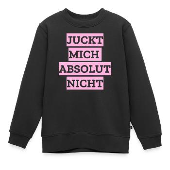 Juckt mich absolut nicht - Kinder Premium Organic Sweatshirt - Schwarz - Vorne - AI Model Kid Female (0cm)