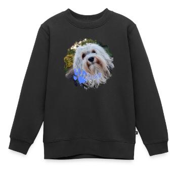 HaviHugo T-Shirt Motiv 03 - Kinder Premium Organic Sweatshirt - Schwarz - Vorne - AI Model Kid Female (0cm)