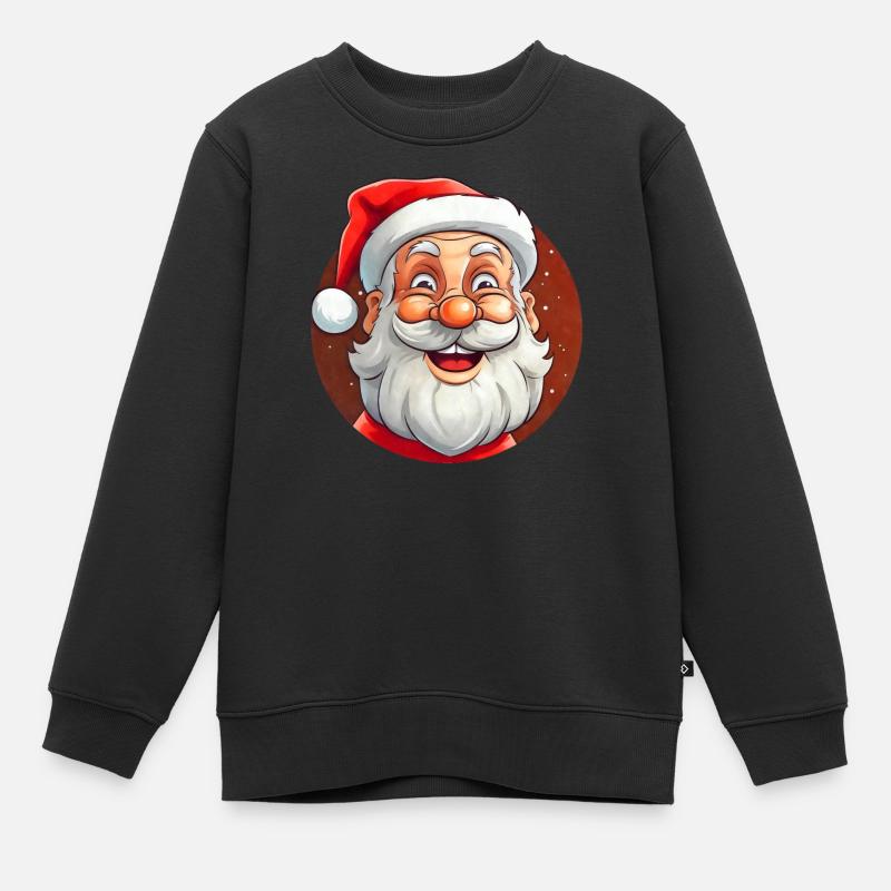Happy Santa - Sweat Premium enfant bio - noir
