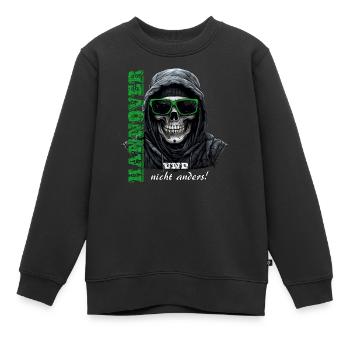 Hannover und nicht anders! Hannover Ultras Herren - Kinder Premium Organic Sweatshirt - Schwarz - Vorne - AI Model Kid Female (0cm)