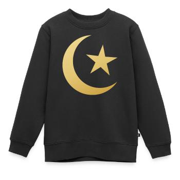 Ramadan Mubarak muslim islam Fasten moslem Allah - Kinder Premium Organic Sweatshirt - Schwarz - Vorne - AI Model Kid Female (0cm)