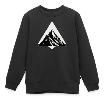 Montagne et alpinisme, escalade et ascension - Sweat Premium enfant bio - noir - Devant - AI Model Kid Female (0cm)