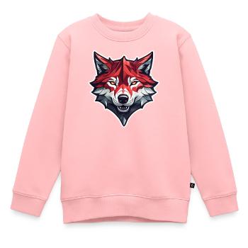 Wolf Tattoo - Kids Premium Organic Sweatshirt - rose - Front - AI Model Kid Female (0cm)