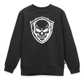 Armée, Guerre, Militaire, Uniforme, Force, Soldat Camouflage - Sweat Premium enfant bio - noir - Devant - AI Model Kid Female (0cm)