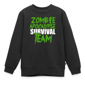 Zombie Apocalypse Survival Team Emergency Prepping - Kinder Premium Organic Sweatshirt - Schwarz - Vorne - AI Model Kid Female (0cm)