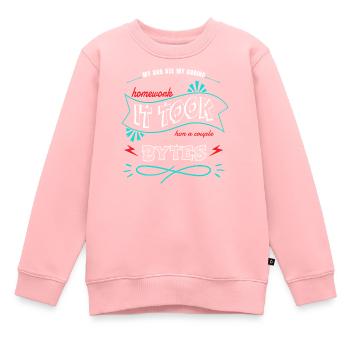jokes statement dads favorite fathersday geek - Kinder Premium Organic Sweatshirt - Rosa - Vorne - AI Model Kid Female (0cm)