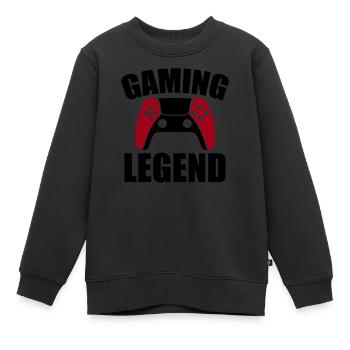 Légende du jeu vidéo - Sweat Premium enfant bio - noir - Devant - AI Model Kid Female (0cm)