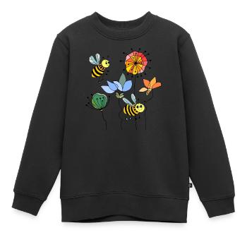 Insectes - Sweat Premium enfant bio - noir - Devant - AI Model Kid Female (0cm)