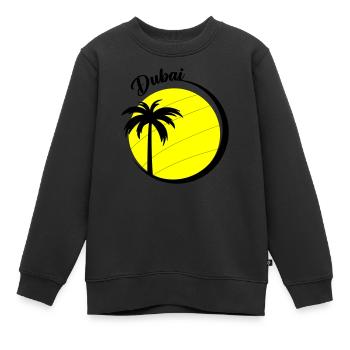 dubai - Kinder Premium Organic Sweatshirt - Schwarz - Vorne - AI Model Kid Female (0cm)