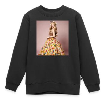 Tolles Kleid - Kinder Premium Organic Sweatshirt - Schwarz - Vorne - AI Model Kid Female (0cm)