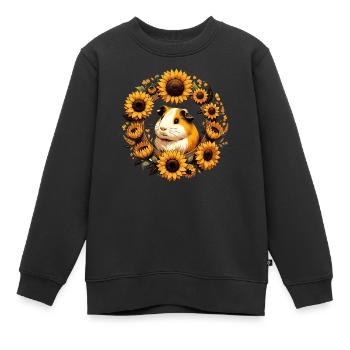 Meerschweinchen Nagetiere - Kinder Premium Organic Sweatshirt - Schwarz - Vorne - AI Model Kid Female (0cm)