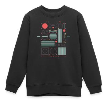 Conception élémentaire - Sweat Premium enfant bio - noir - Devant - AI Model Kid Female (0cm)