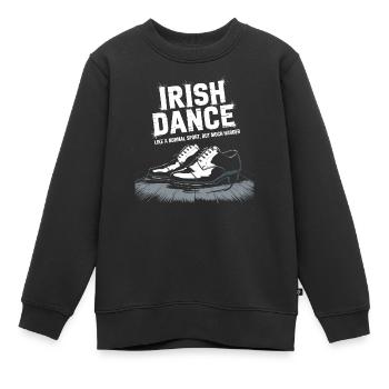 Die Kunst des Irish Dance - Kinder Premium Organic Sweatshirt - Schwarz - Vorne - AI Model Kid Female (0cm)