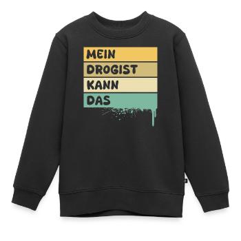 Chimiste - Sweat Premium enfant bio - noir - Devant - AI Model Kid Female (0cm)