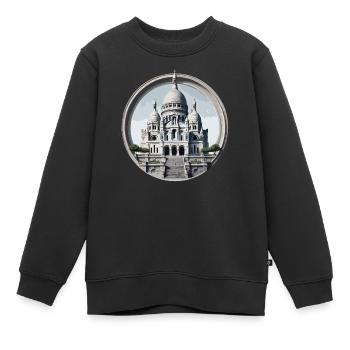 Basilique du Sacré Cœur - Kinder Premium Organic Sweatshirt - Schwarz - Vorne - AI Model Kid Female (0cm)