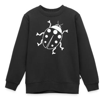 Coccinelle 01 - Sweat Premium enfant bio - noir - Devant - AI Model Kid Female (0cm)