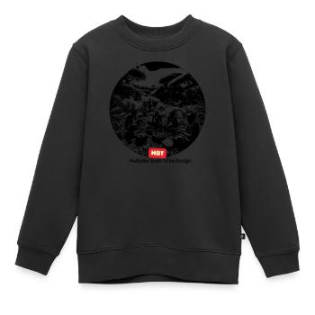 Tribu LGBT de la brousse - Sweat Premium enfant bio - noir - Devant - AI Model Kid Female (0cm)