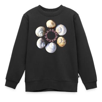 Hausschnecke - Kinder Premium Organic Sweatshirt - Schwarz - Vorne - AI Model Kid Female (0cm)