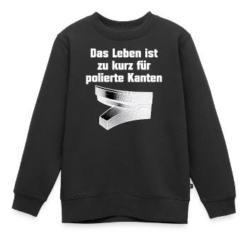 Bords Polis Montre Collector Nerd vs Polonais - Sweat Premium enfant bio - noir - Devant - AI Model Kid Female (0cm)